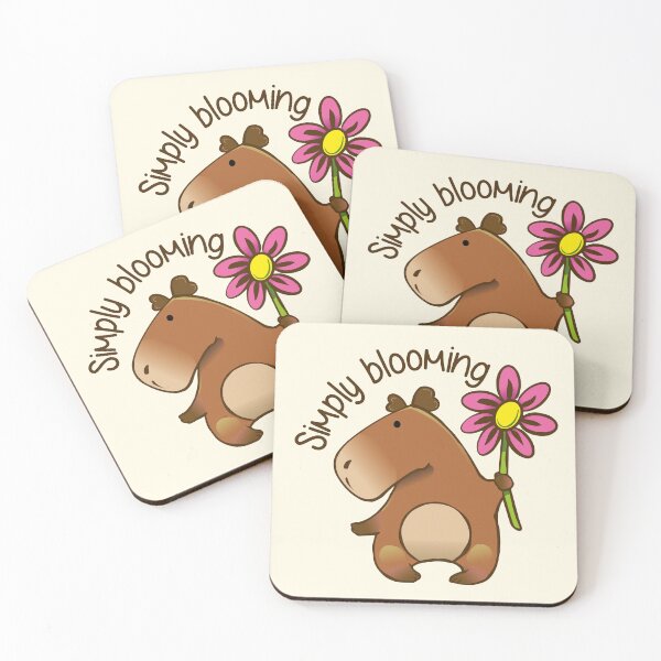 Item preview, Capybara simply blooming designed and sold by Konopikyu.