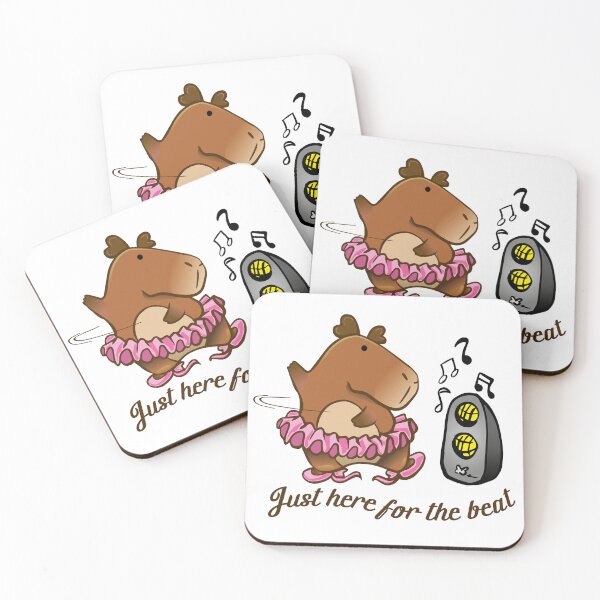 Item preview, Capybara just here for the beat designed and sold by Konopikyu.