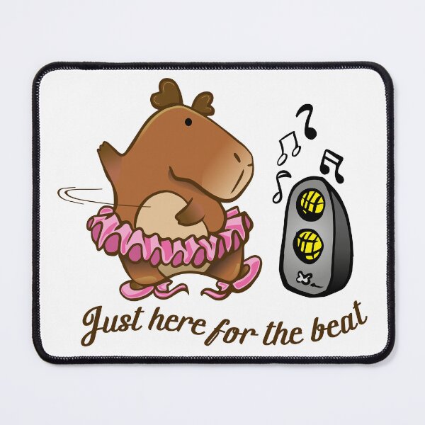 Item preview, Capybara just here for the beat designed and sold by Konopikyu.
