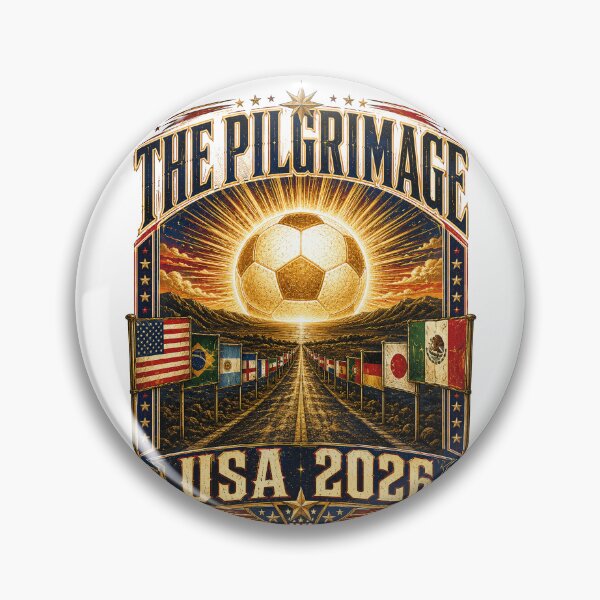 Item preview, The Pilgrimage World Cup 2026 Soccer T-Shirt designed and sold by KickoffStudio.