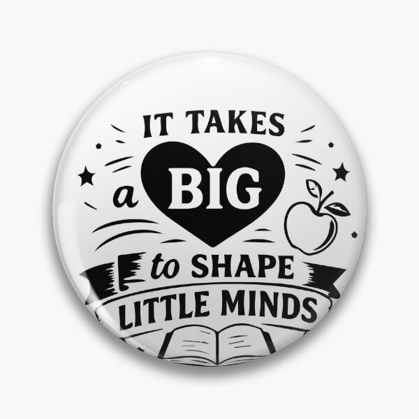 Item preview, It Takes a Big Heart to Shape Little Minds Teacher Typography Design. designed and sold by Tonutanustylora.