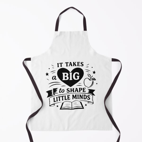 Item preview, It Takes a Big Heart to Shape Little Minds Teacher Typography Design. designed and sold by Tonutanustylora.