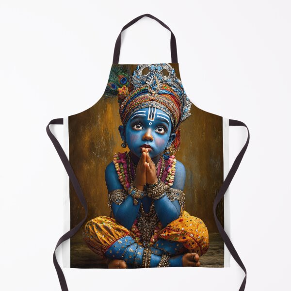 Item preview, Vibrant Representation of Lord Krishna in Prayer designed and sold by Artessie.