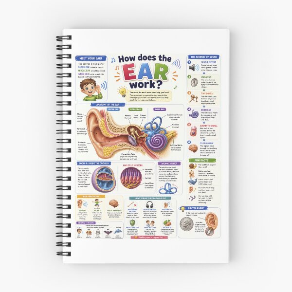 Item preview, How Does The Ear Work Human Anatomy Education Teacher Student Medical Biology designed and sold by yassin-stags.