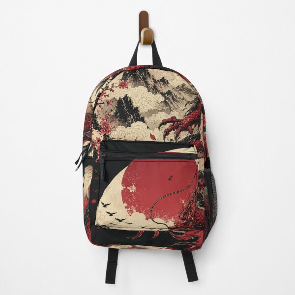 Item preview, Red Dragon Japanese Style | Mythical Asian Dragon Art | Fantasy Tattoo Aesthetic designed and sold by Kate1art.