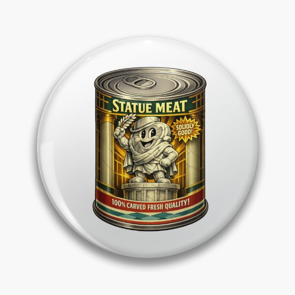 Item preview, Can of statue meat, ready to eat but please be careful as you might get stoned. designed and sold by Gunnar Hermansen.