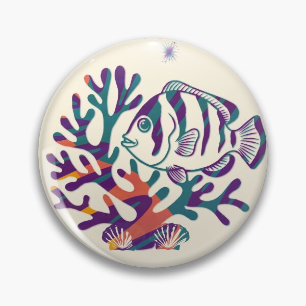 Item preview, Clownfish Coral - Tropical Reef Art designed and sold by 3DDesignSpot.