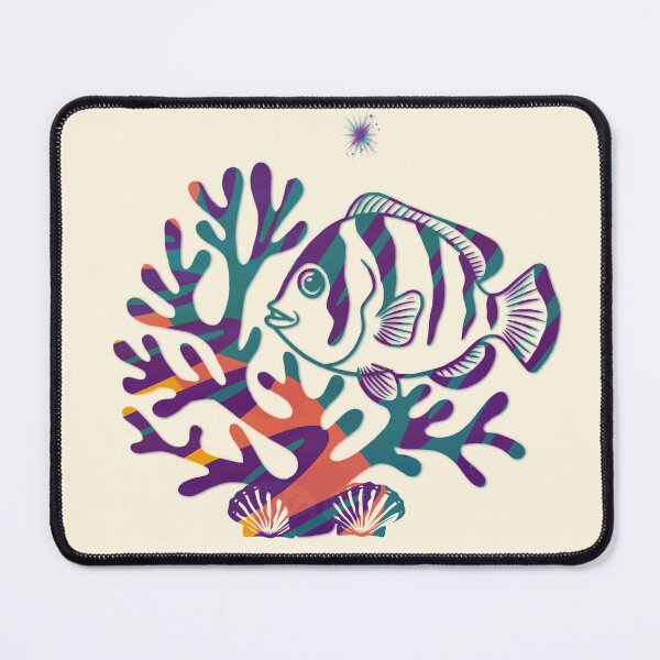 Item preview, Clownfish Coral - Tropical Reef Art designed and sold by 3DDesignSpot.