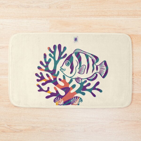 Item preview, Clownfish Coral - Tropical Reef Art designed and sold by 3DDesignSpot.