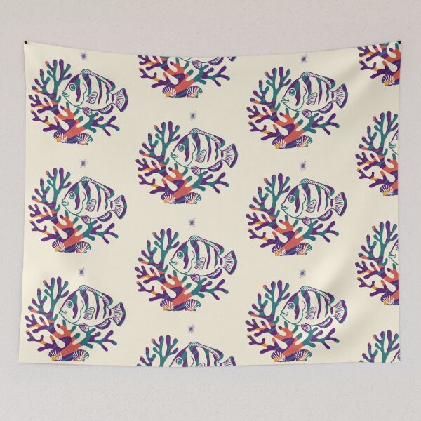 Item preview, Clownfish Coral - Tropical Reef Art designed and sold by 3DDesignSpot.