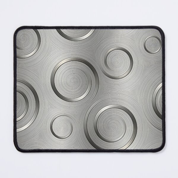 Item preview, Industrial Brushed Silver Metal Swirls Pattern designed and sold by Sybille-Yates.