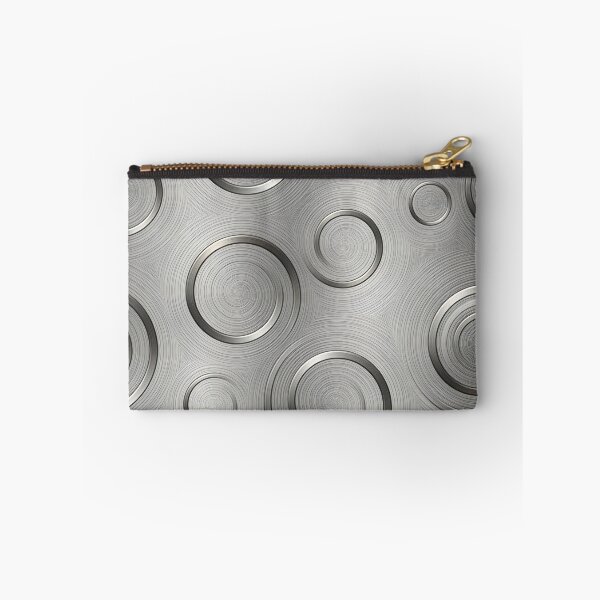 Item preview, Industrial Brushed Silver Metal Swirls Pattern designed and sold by Sybille-Yates.