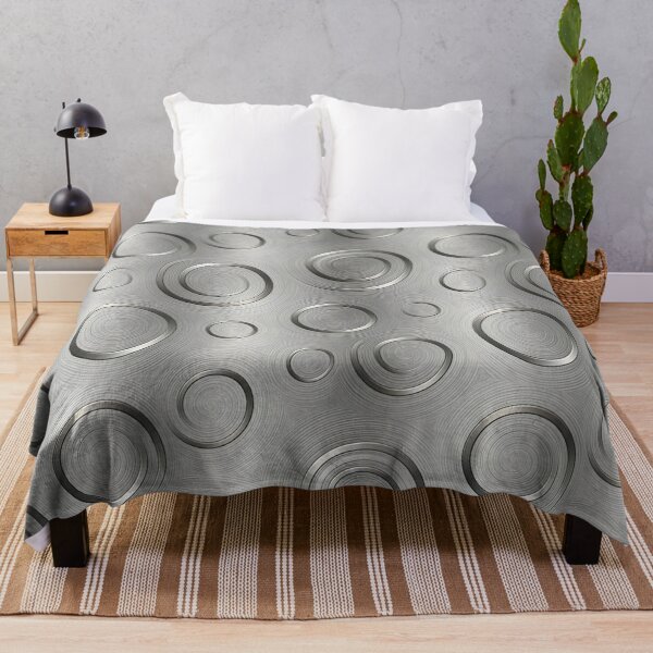 Item preview, Industrial Brushed Silver Metal Swirls Pattern designed and sold by Sybille-Yates.