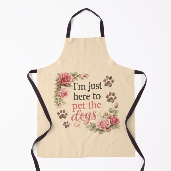Item preview, I'm just here to pet the dogs  designed and sold by Boony Snacks.