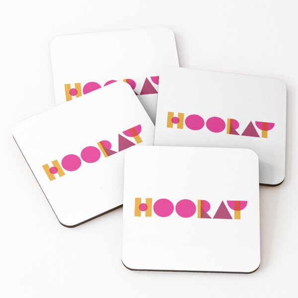 Item preview, Hooray Geometric Typography Art designed and sold by Cute Like Candy Corn.