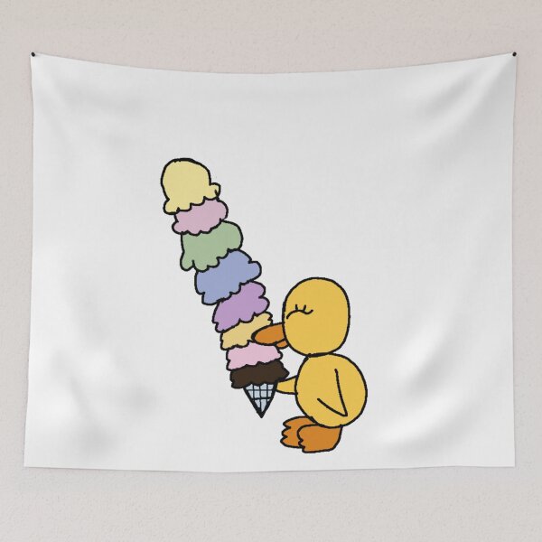 Item preview, Pato con helado designed and sold by Rainbowland123.
