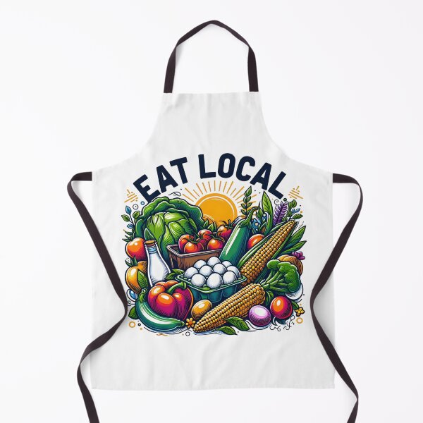 Item preview, Eat Local Farm Fresh Produce Illustration designed and sold by Apex Designs.