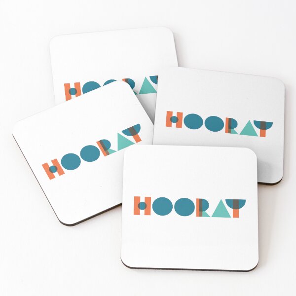Item preview, Hooray Geometric Typography Art designed and sold by Cute Like Candy Corn.