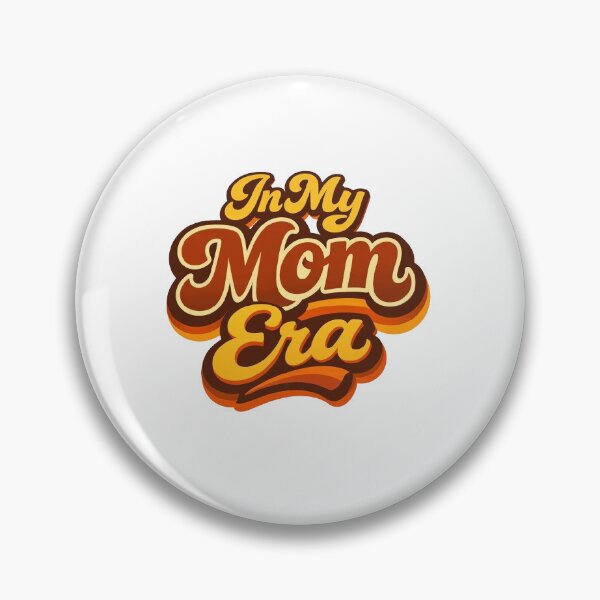 Item preview, In My Mom Era Retro Typography with 3D Shadow Sticker designed and sold by Cozy Vibes 2.0.
