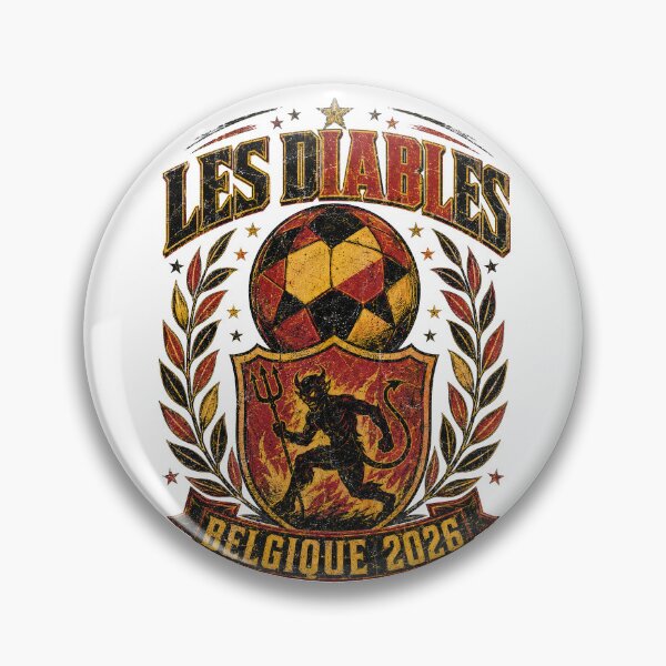 Artikelvorschau, Les Diables Rouges Belgique Fußball-WM 2026 T-Shirt entworfen und verkauft von KickoffStudio.