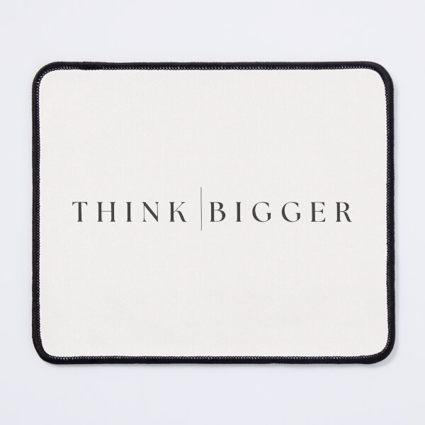 Item preview, THINK BIGGER Typography Design | Minimalist Motivational Quote designed and sold by KleanGirlAesthetics.
