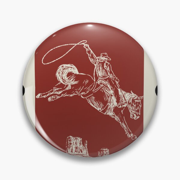 Item preview, Vintage Cowboy Postage Stamp Wild West Lasso Art designed and sold by Dust And Doom.