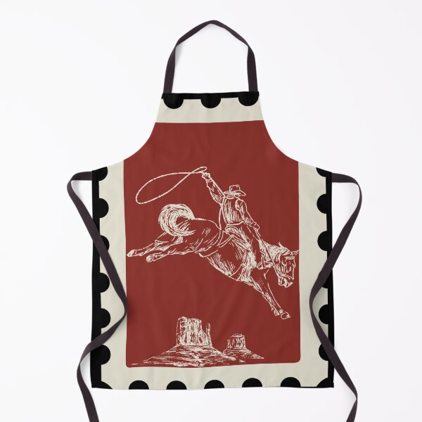 Item preview, Vintage Cowboy Postage Stamp Wild West Lasso Art designed and sold by Dust And Doom.