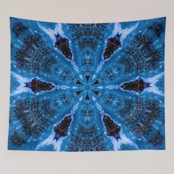 Item preview, dark dreamy abstract snow flake designed and sold by calinedesign.