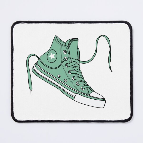 Item preview, Neptune green high tops designed and sold by MickeyEdwards.