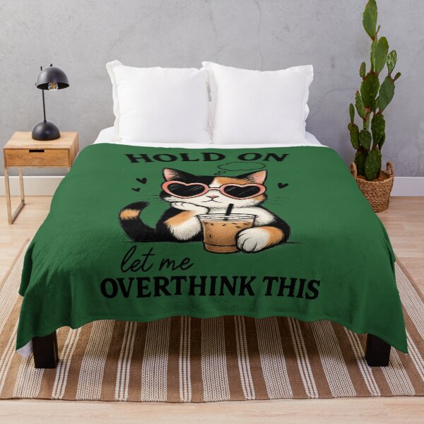Item preview, Happy Cats Enjoying Cozy Moments Hold On Let Me Overthink These Gifts for Cats Lover designed and sold by MalwasBasket.