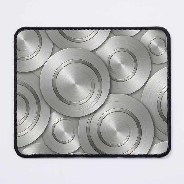 Item preview, Industrial Brushed Silver Metal Swirls Pattern designed and sold by Sybille-Yates.