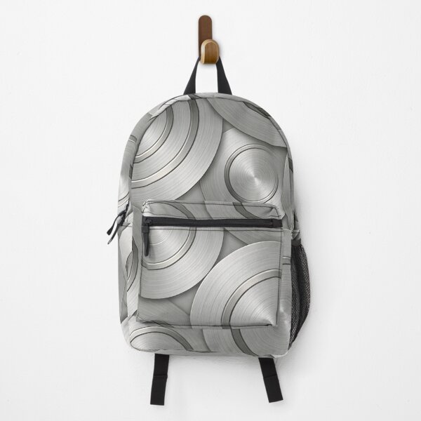 Item preview, Industrial Brushed Silver Metal Swirls Pattern designed and sold by Sybille-Yates.