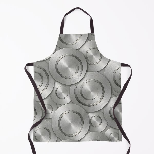 Item preview, Industrial Brushed Silver Metal Swirls Pattern designed and sold by Sybille-Yates.