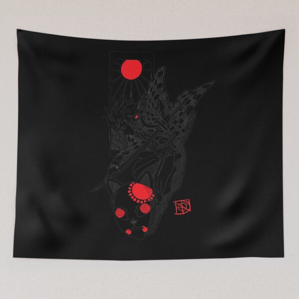 Item preview, Demon Slayer Kimetsu No Yaiba Warrior Fox  designed and sold by HBZ-DESIGN.