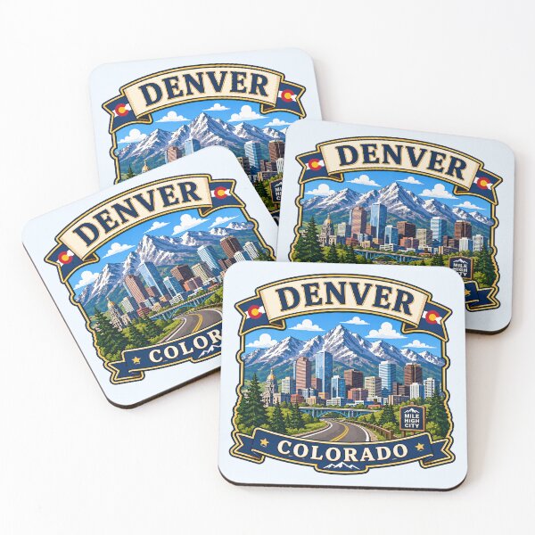 Item preview, Denver, Colorado - Rocky Mountains designed and sold by Myra365Art.