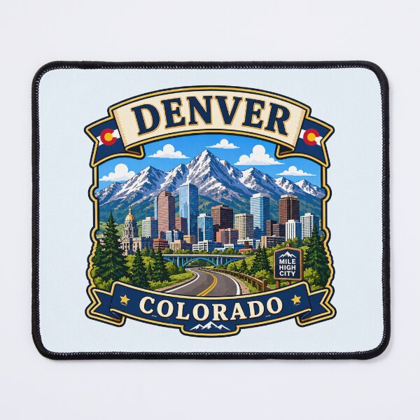Item preview, Denver, Colorado - Rocky Mountains designed and sold by Myra365Art.