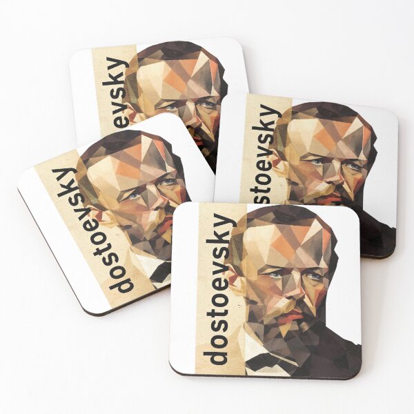 Item preview, Dostoevsky – Literary Collage Portrait Art Print | Russian Literature Philosophy Poster designed and sold by OzzFrequency.