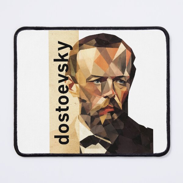 Item preview, Dostoevsky – Literary Collage Portrait Art Print | Russian Literature Philosophy Poster designed and sold by OzzFrequency.