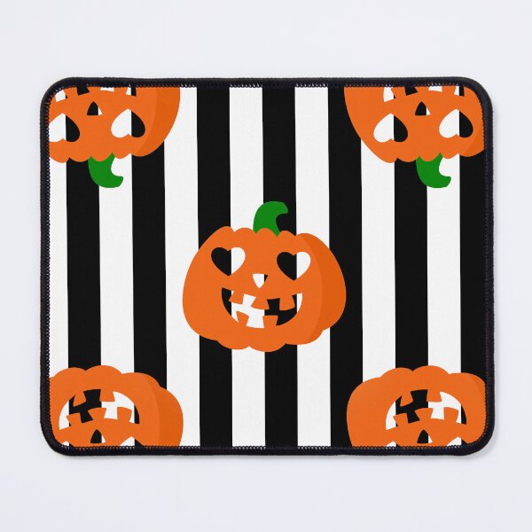 Item preview, orange halloween heart pumpkin striped designed and sold by Gossip Rag.