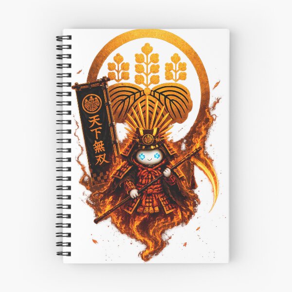 Item preview, Toyotomi Hideyoshi Chibi Ghost Samurai Cute Kawaii Taiko Pixel Art designed and sold by Japan-Ink-Art.
