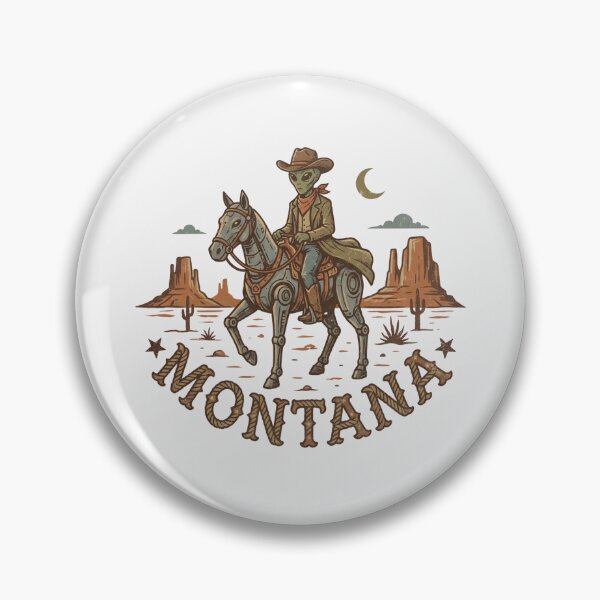 Item preview, Montana Cowboy Alien Cowboy Wild West  designed and sold by Milasneeze.