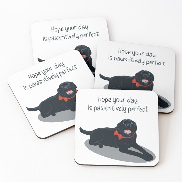 Item preview, Encouraging Black Labrador designed and sold by Sweet Sketches.