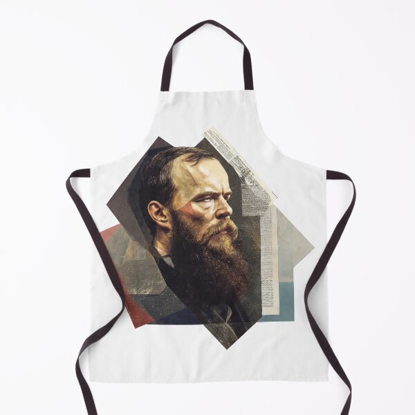 Item preview, Dostoevsky – Literary Collage Portrait Art Print | Russian Literature Philosophy Poster designed and sold by OzzFrequency.