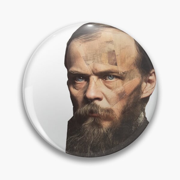 Item preview, Dostoevsky – Literary Collage Portrait Art Print | Russian Literature Philosophy Poster designed and sold by OzzFrequency.