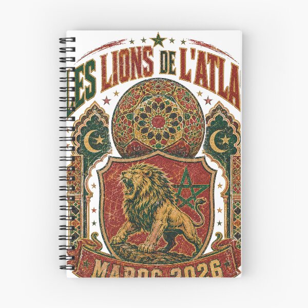 Item preview, Lions De L'Atlas Maroc 2026 World Cup Soccer T-Shirt designed and sold by KickoffStudio.