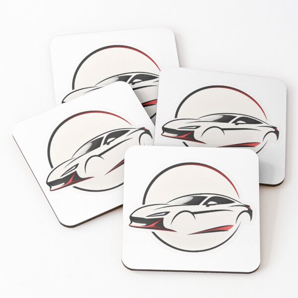 Item preview, Red and Black Abstract Supercar Art designed and sold by AuraAuto.