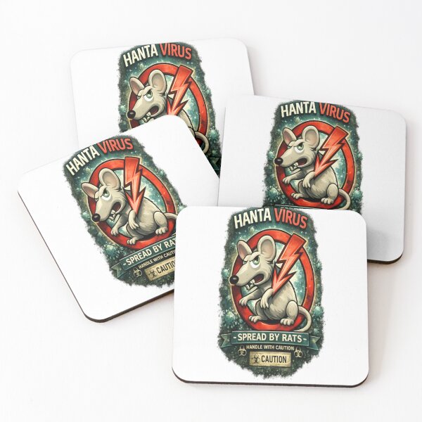 Item preview, Hantavirus Warning Vintage Horror Design designed and sold by CatLovers Studio.
