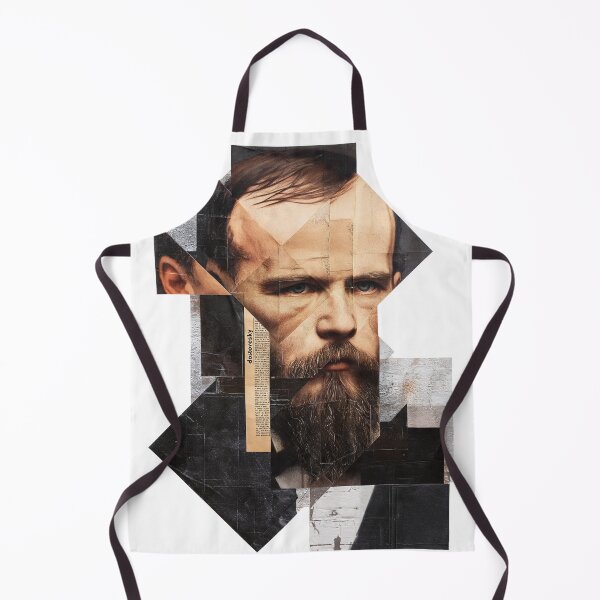 Item preview, Dostoevsky – Literary Collage Portrait Art Print | Russian Literature Philosophy Poster designed and sold by OzzFrequency.
