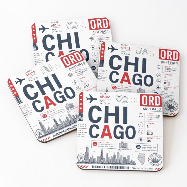 Item preview, Chicago ORD Educational Travel Infographic designed and sold by MKDSN.