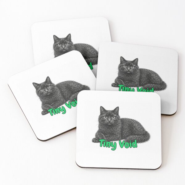 Item preview, Tiny Void – Cute Fluffy Black Cat Artwork designed and sold by lumar23.
